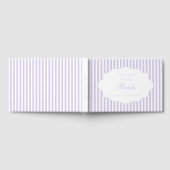 Elegante Chique Preppy Lavendel Brieven Aan De Bru Gastenboek (Volledig)