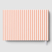 Elegante Chique Preppy Perzik Letters To The Bride Gastenboek (Achterkant)