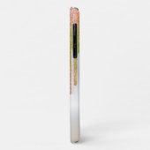 Elegante Chique Regenboog Glitterdruppels Zilver Case-Mate iPhone Case (Achterkant/links)