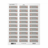 Elegante Chique Romantisch Rozen Adreslabel Etiket (Full Sheet)