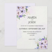 Elegante chique romantische minimalistische klassi kaart (Voorkant / Achterkant)