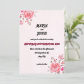 Elegante chique romantische minimalistische klassi kaart (Staand voorkant)