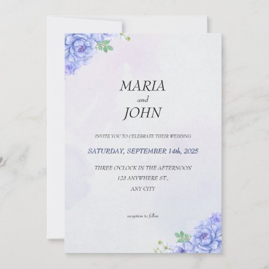 Elegante chique romantische minimalistische klassi kaart (Voorkant)