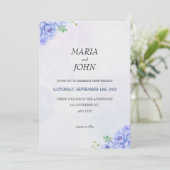 Elegante chique romantische minimalistische klassi kaart (Staand voorkant)