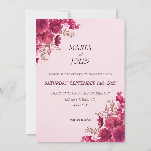 Elegante chique romantische minimalistische klassi kaart (Voorkant)