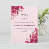 Elegante chique romantische minimalistische klassi kaart (Staand voorkant)