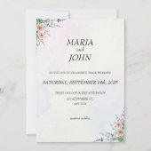 Elegante chique romantische minimalistische klassi kaart (Voorkant)