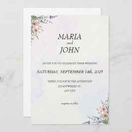 Elegante chique romantische minimalistische klassi kaart