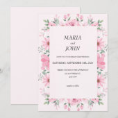 Elegante chique romantische minimalistische klassi kaart (Voorkant / Achterkant)