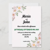 Elegante chique romantische minimalistische klassi kaart (Voorkant)