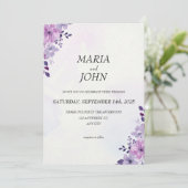 Elegante chique romantische minimalistische klassi kaart (Staand voorkant)