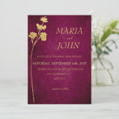 Elegante chique romantische minimalistische klassi kaart (Staand voorkant)