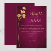 Elegante chique romantische minimalistische klassi kaart (Voorkant / Achterkant)