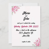 Elegante chique romantische minimalistische klassi kaart (Voorkant)