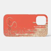 Elegante chique roze gouden glinsterende druppels Case-Mate iPhone case (Achterkant (horizontaal))