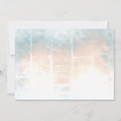 Elegante chique roze gouden hart trouw save the da save the date (Achterkant)