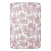 Elegante chique roze rustieke paarden Toile Badmat (Voorkant Verticaal)