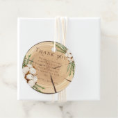 Elegante & chique rustieke bruiloft houten dank u bedankjes labels (In situ)