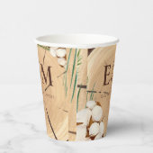 Elegante & chique rustieke bruiloft houten dank u papieren bekers (Rechts)