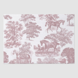 Elegante chique rustieke paarden zacht roze toilet tissuepapier