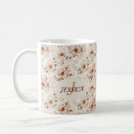 Elegante Chique Stijlvolle Vintage Pastelkleurige Koffiemok