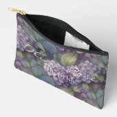 Elegante chique stoffige paarse boho waterverf blo etui (Open)