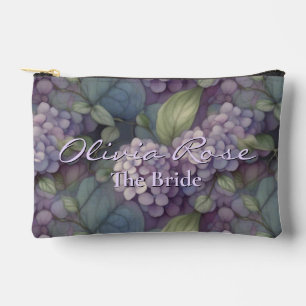 Elegante chique stoffige paarse boho waterverf blo etui