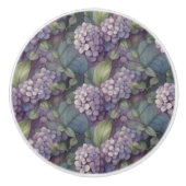 Elegante chique stoffige paarse boho waterverf blo keramische knop (Voorkant)