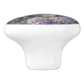 Elegante chique stoffige paarse boho waterverf blo keramische knop (Zijkant)