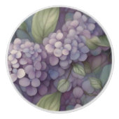 Elegante chique stoffige paarse boho waterverf blo keramische knop (Voorkant)