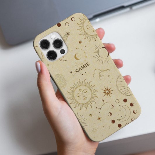 Elegante chique trendy gouden hemelse dierenriem Case-Mate iPhone case