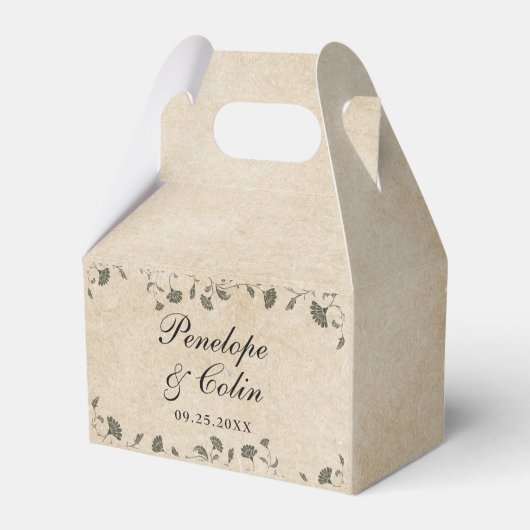 Elegante  chique trouwbibliotheek dank u bedankdoosjes (Achterkant)