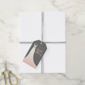 Elegante chique trouwjurk bruidsbeursgeschenklabel cadeaulabel (Met Touw)