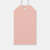 Elegante chique trouwjurk bruidsbeursgeschenklabel cadeaulabel (Achterkant)