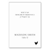 Elegante chique typografie Bruiloft Menu Keuze Pic Kaart (Voorkant)