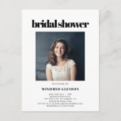 Elegante & chique Vrijgezellenfeest fotouitnodigin Briefkaart (Voorkant)