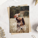 Elegante chique vrolijke kerst foto vakantie Kaart<br><div class="desc">Elegante chique vrolijke kerst foto vakantie Kaart</div>