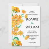 Elegante chique Waterverf bloemig Kaart (Voorkant)