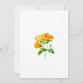 Elegante chique Waterverf bloemig Kaart (Achterkant)