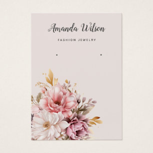 Elegante chique Waterverf Boho oorbel display kaar Visitekaartje