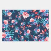 Elegante chique Waterverf Floral 40th Birthday Nav Inpakpapier Vel (Voorkant 2)