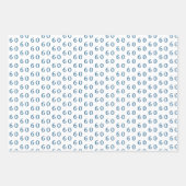 Elegante chique Waterverf Floral 60th Birthday Inpakpapier Vel (Voorkant 3)