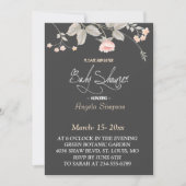 Elegante chique waterverf Floral Baby shower Kaart (Voorkant)