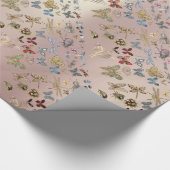 Elegante chique weide vlinder insecten Pareltjes d Cadeaupapier (Hoek)