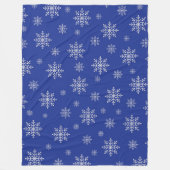 Elegante chique winter moderne sneeuw kerst fleece deken (Voorkant)