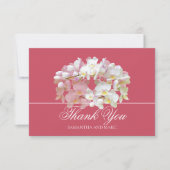 Elegante Chique Witte Orchidee Bruiloftsdankjeshou Bedankkaart (Voorkant)