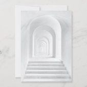 Elegante chique zwart-witte rand foto bruiloft kaart (Achterkant)