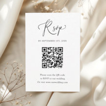 Elegante chique zwarte & witte script bruiloft