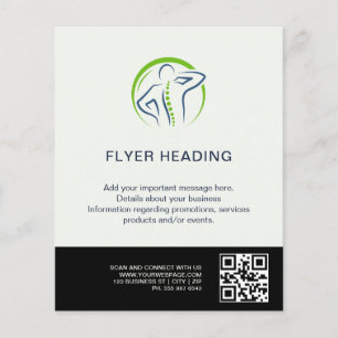 Elegante chiropractor flyer Wij waarderen u