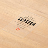 Elegante chirurg waardering acryl uitnodiging (Laagn)